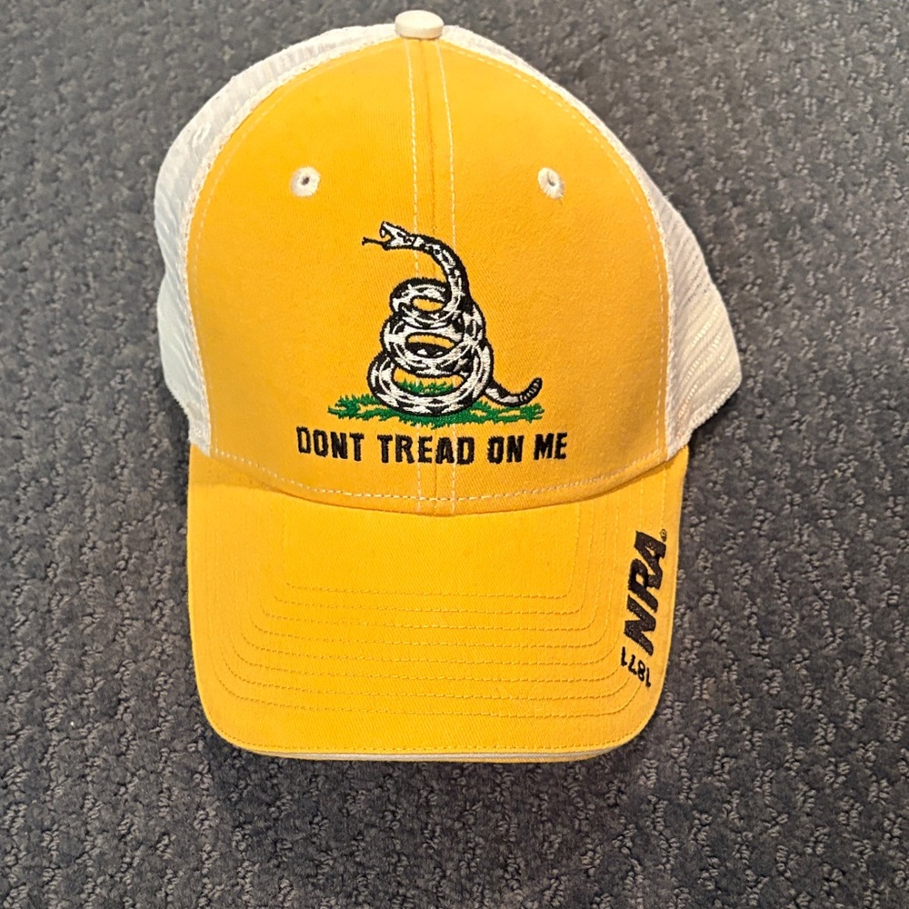 Kavu Yellow and White "Don't Tread On Me" Mesh Back Hat